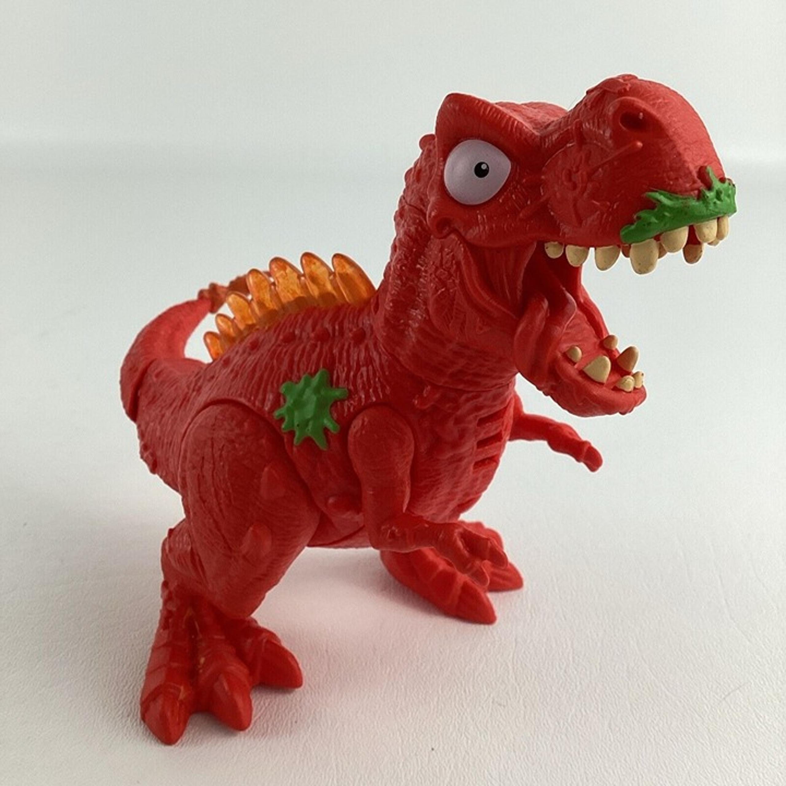 Zuru Smashers Mega Light Up Dinosaur 5" Action Figure Prehistoric Toy Toxic Red