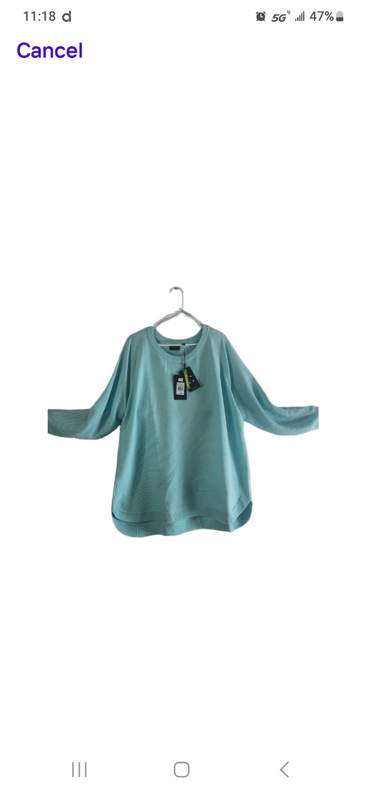 CYRUS WOMEN'S SWEATER (3X) COLOR BRIGHTON BLUE