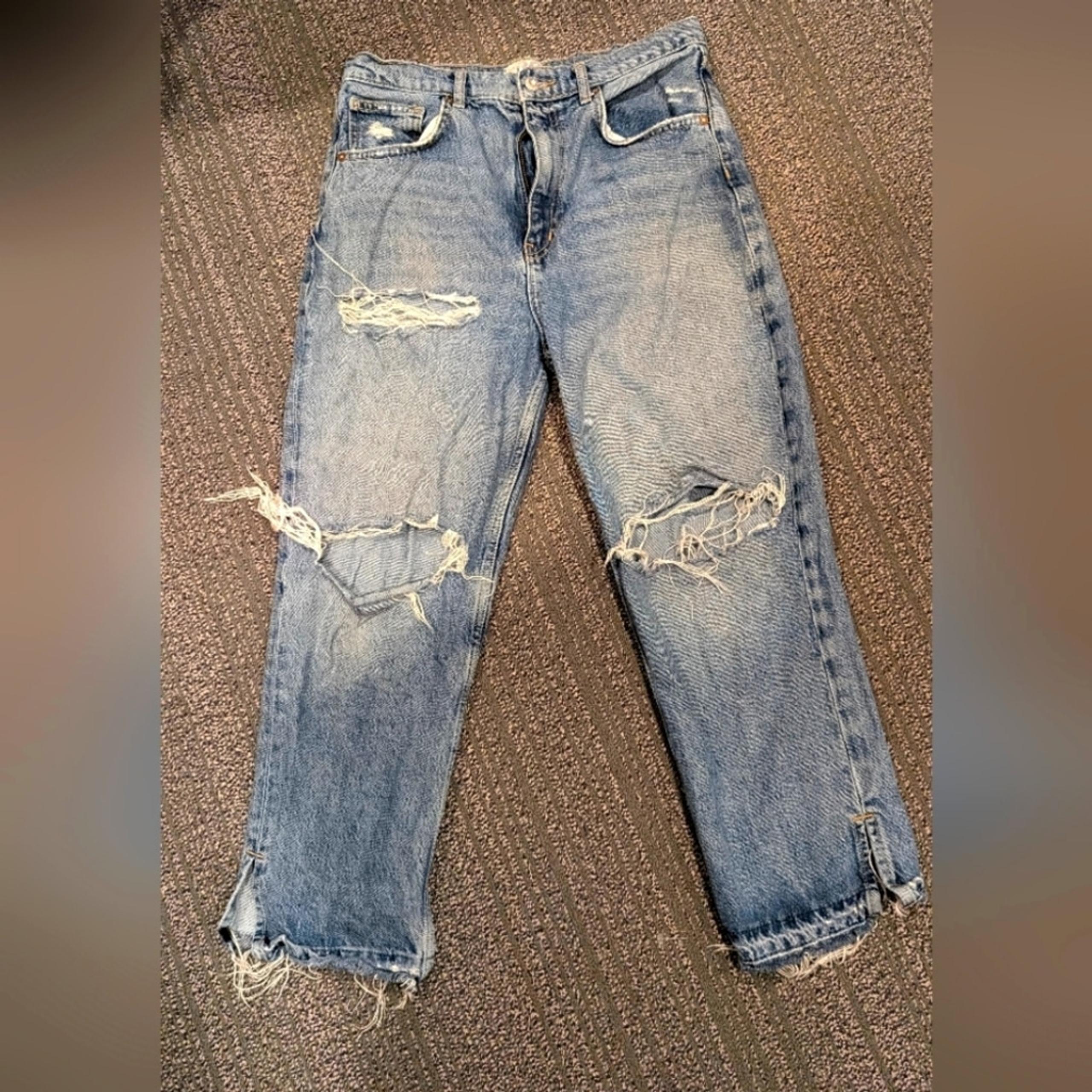 Free people boyfriend distressed jeans