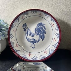 Williams Sonoma Country Rooster Pasta Serving Bowl