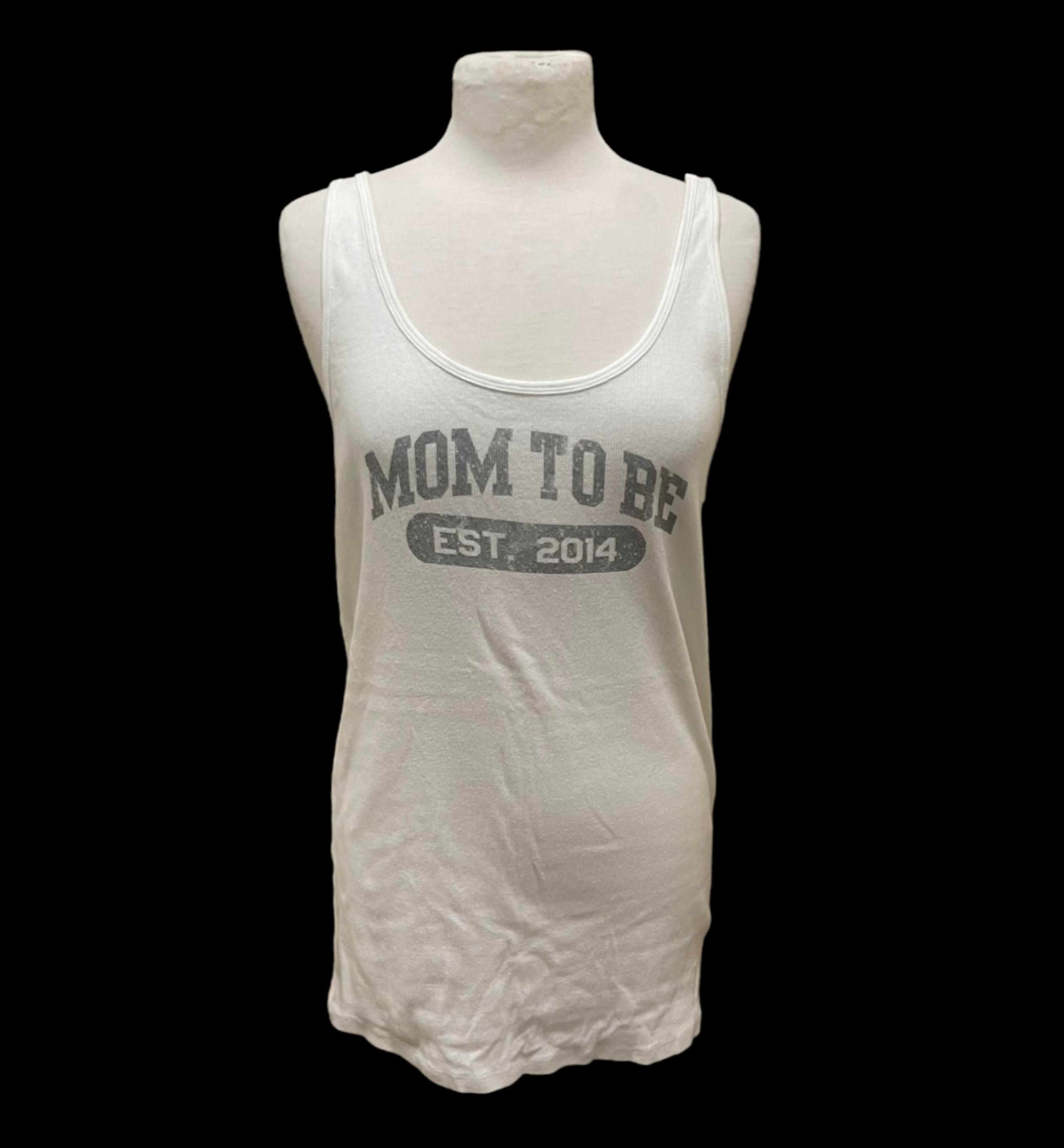 Motherhood Maternity Solid White Sleeveless Long Tank Top For Women Size XL