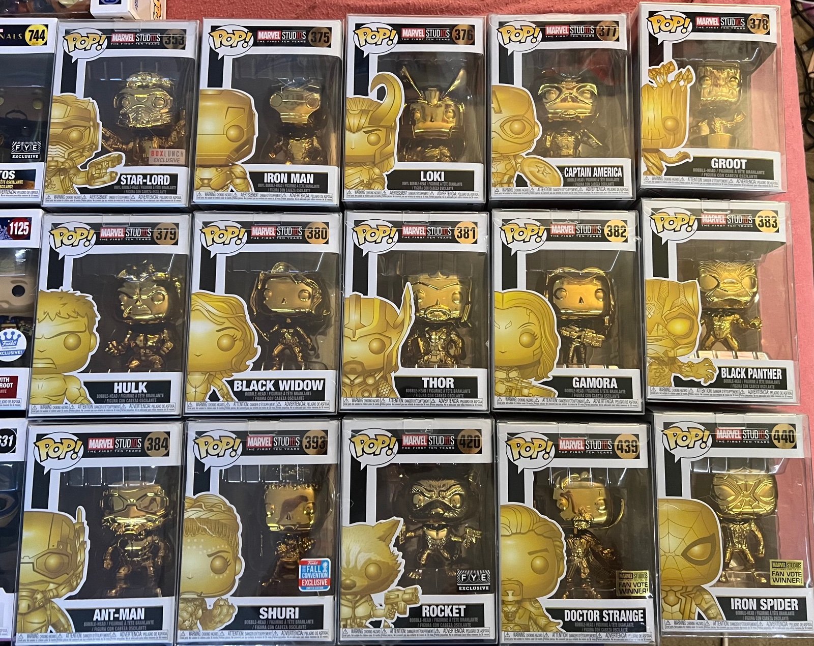 Marvel first ten years funko lot