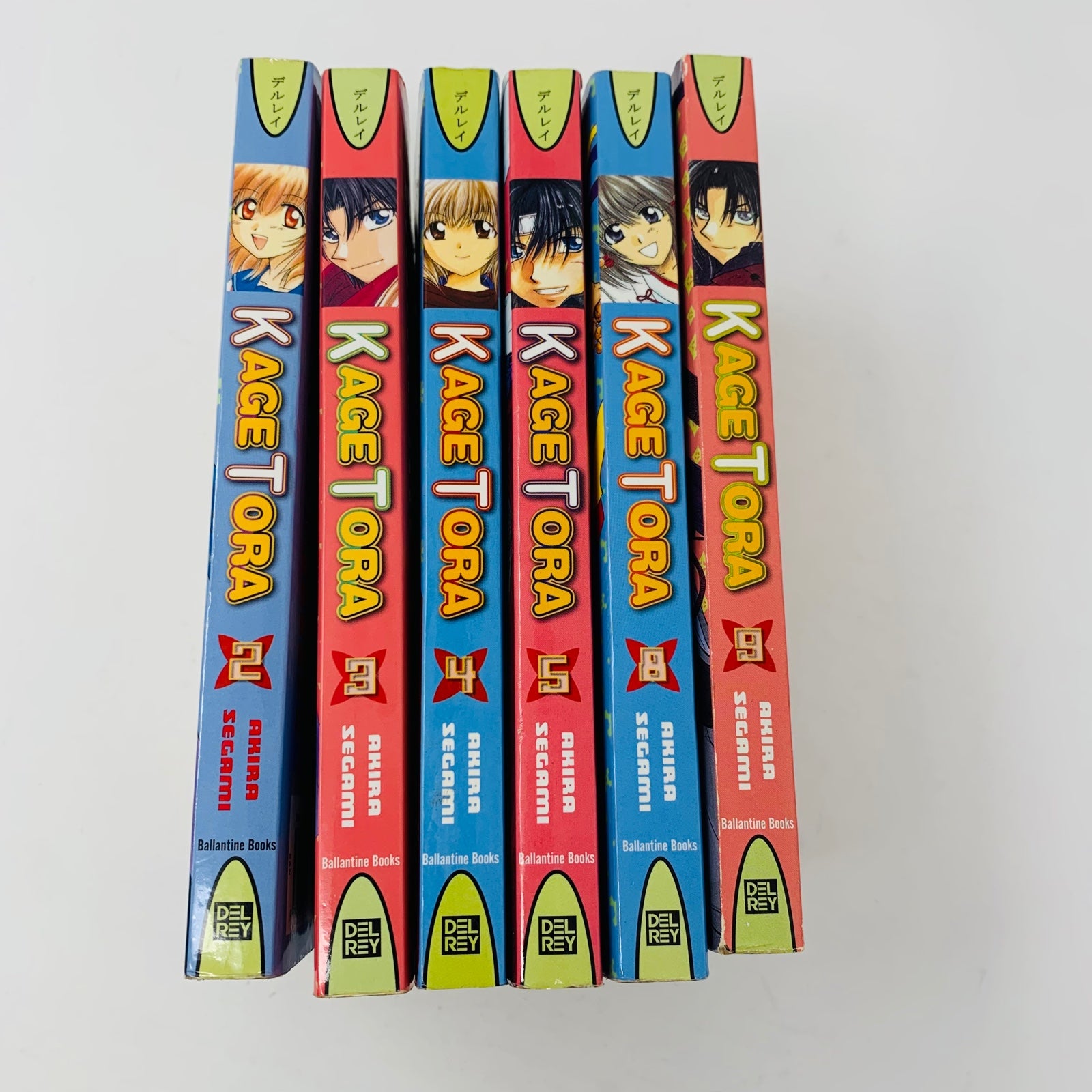 Manga Kage Tora Lot of 6 Books Volumes 2, 3, 4, 5, 8, 9