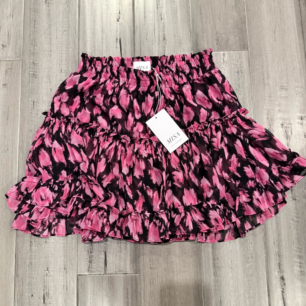 MISA Los Angeles Marion has Skirt Size XS Pink Black 304 MSRP