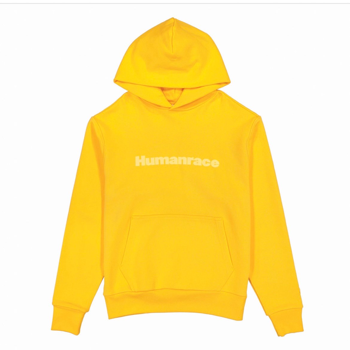 Adidas x Human Race Hoodie Mens S Yellow Cotton Originals Pharrell Williams