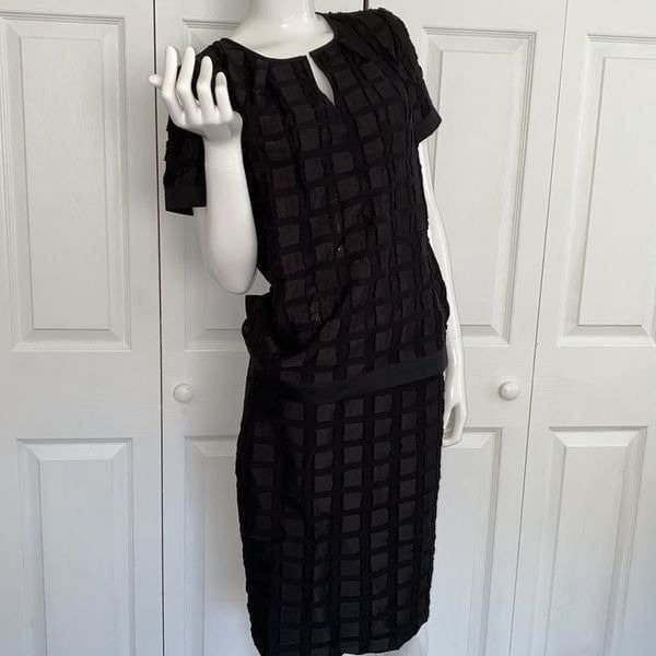 JCREW 2 pc Set top Small & skirt 6 black New