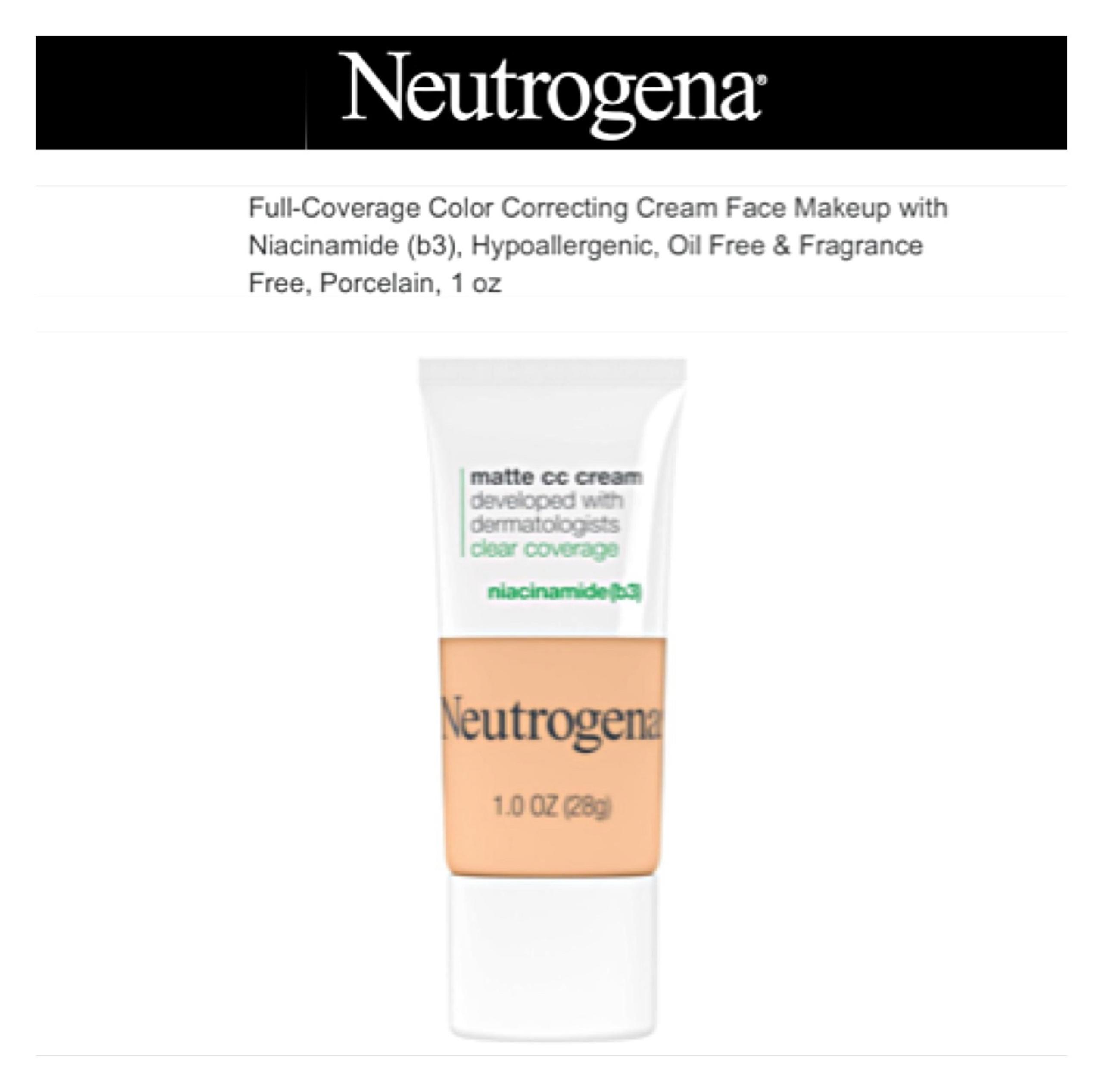 NEUTROGENA AWARD WINNING FLAWLESS MATTE CC CREAM; Clear Coverage: PORCELAIN 2.0