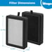 LV-H128 Replacement Filter Compatible with LEVOIT 4 Pack
