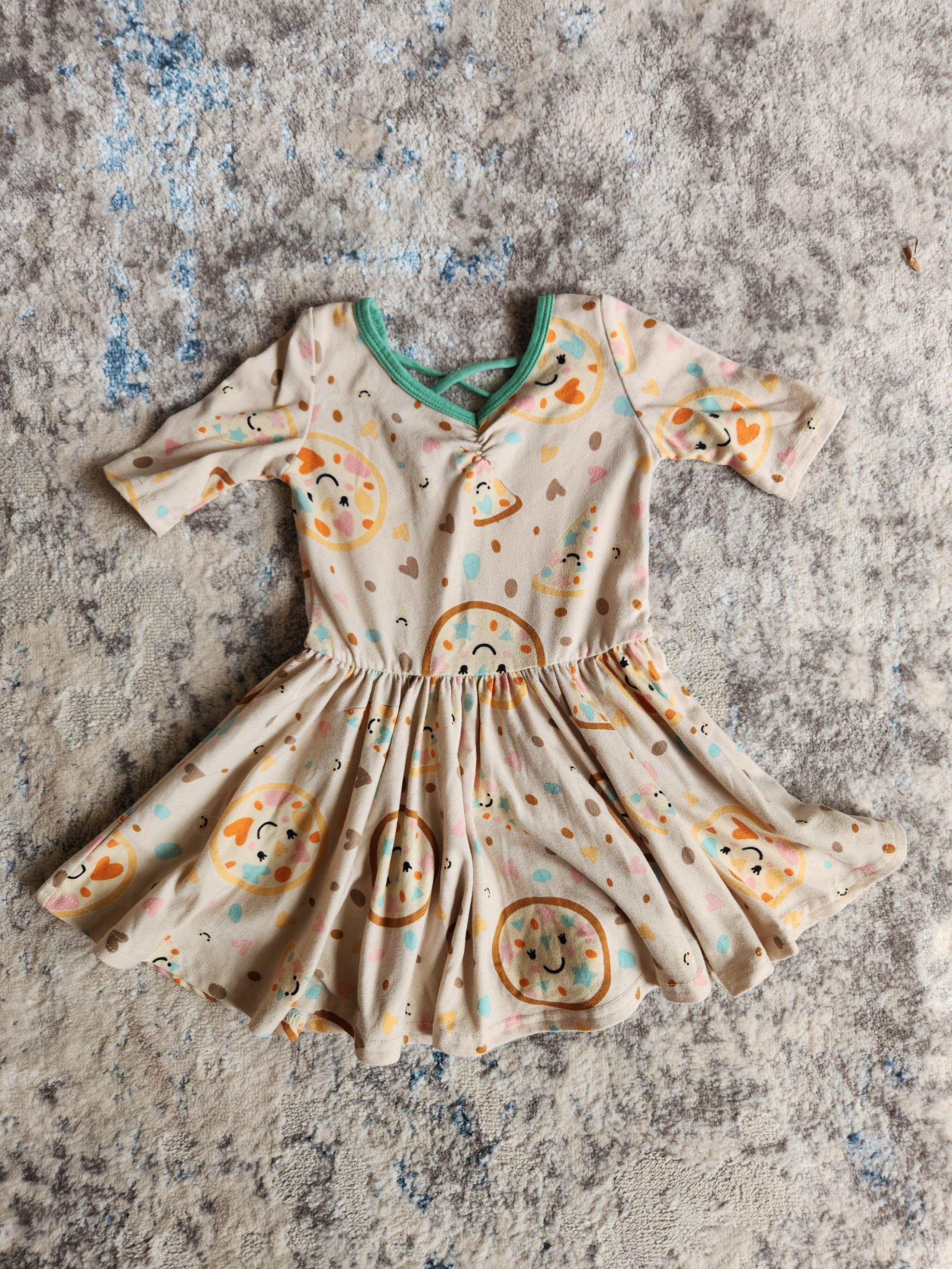 DotDotSmile Toddler Size 2T Pizza Party Dress