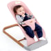 CooCon Baby Bouncer, Ergonomic Bouncer Seat for Babies with 3 Recline Pink