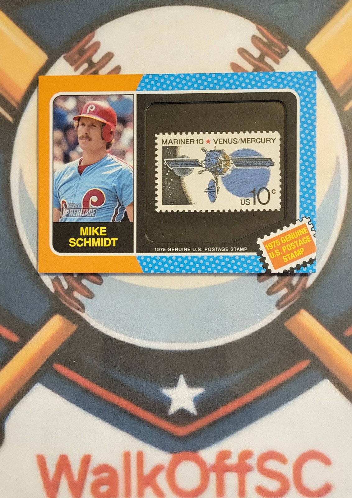 Mike Schmidt 2024 Heritage 1975 Postal Stamp SSP #'d/50