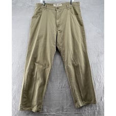 VTG Guess Chinos Mens Khaki Tan Flat Front Pants Size 40
