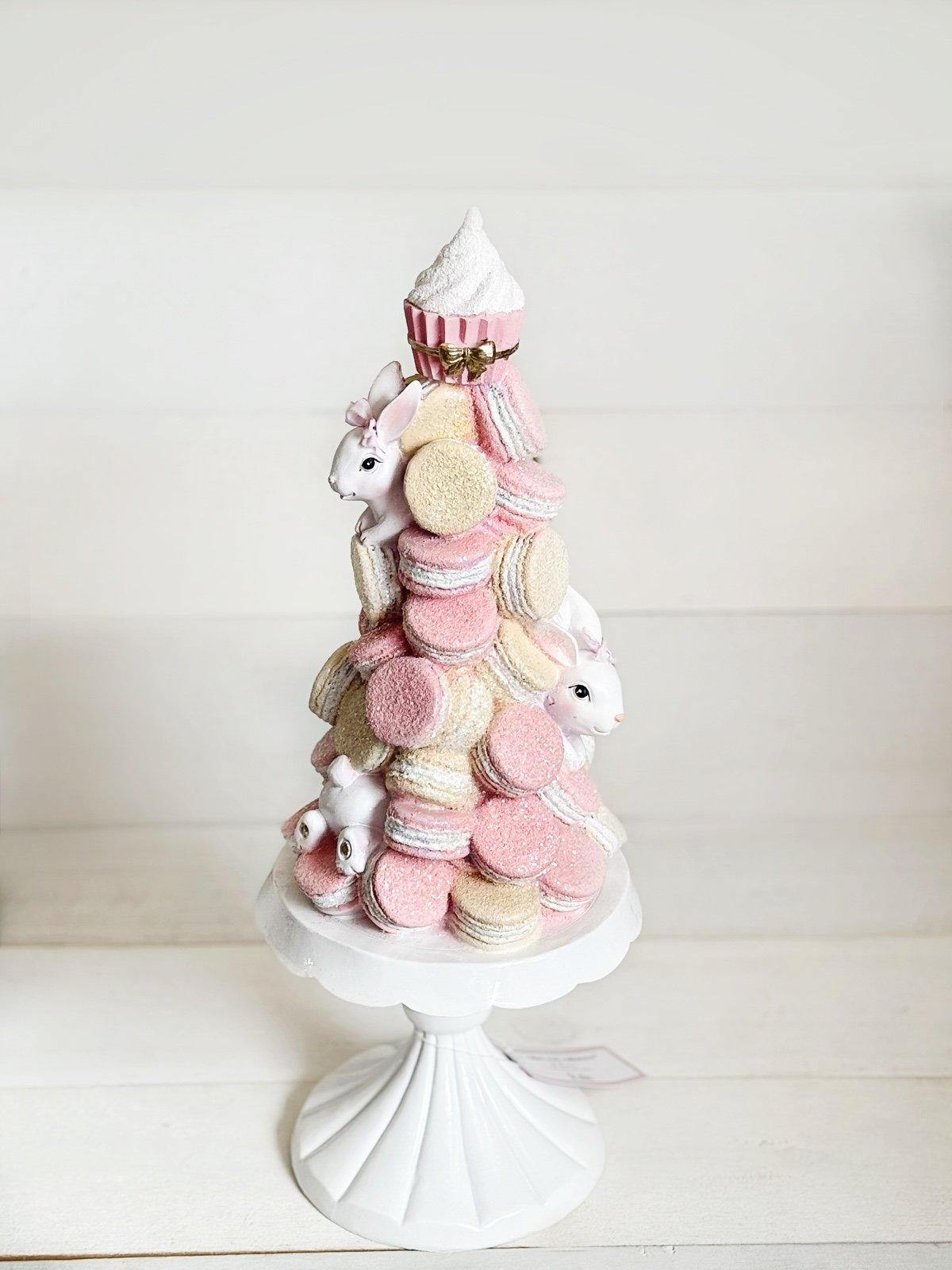 Custom hand painted Cupcakes and Cashmere hiding bunny tree