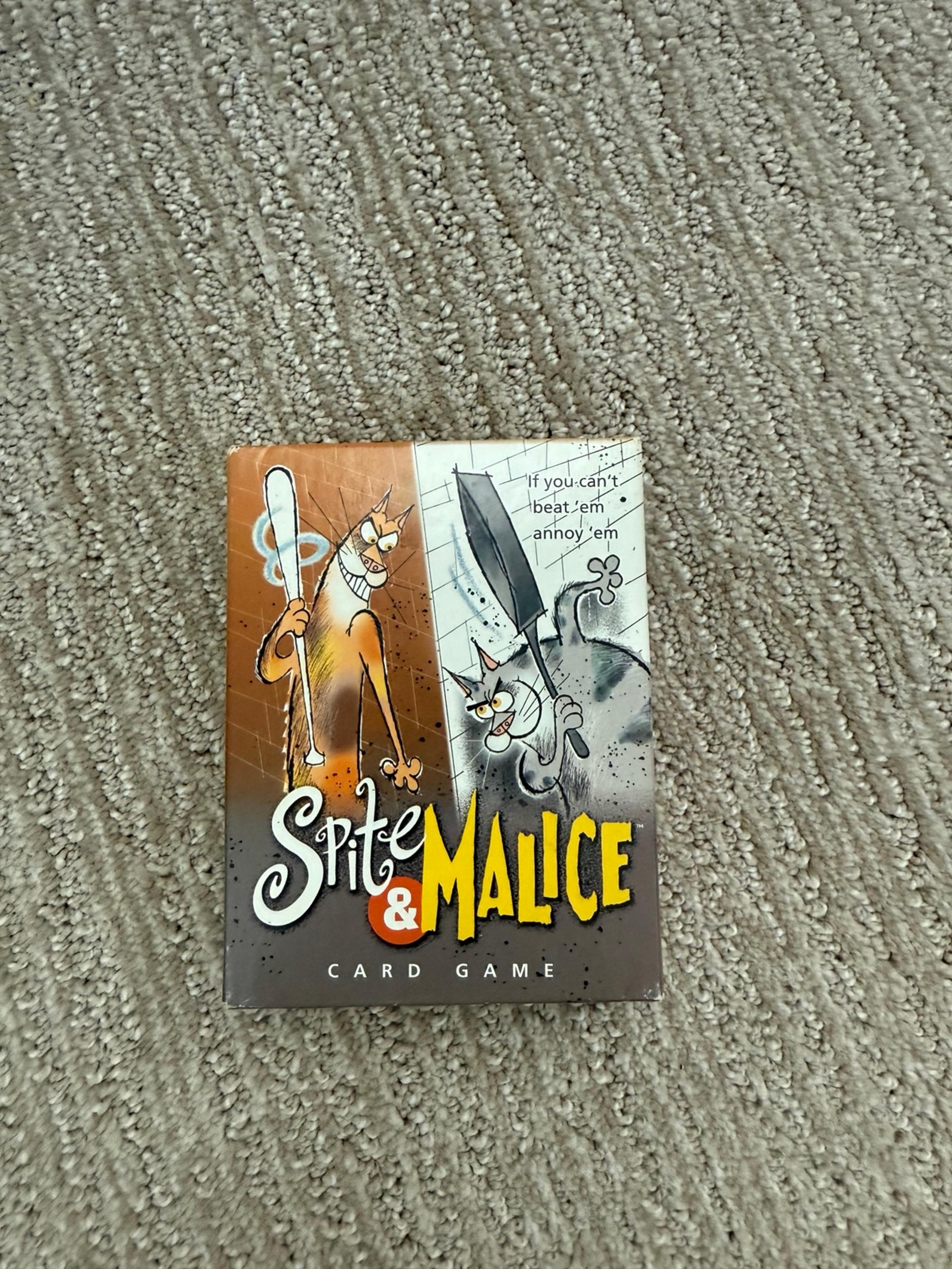 SPITE & MALICE Strategy Card Game Hasbro Parker Brothers 2002 Complete VTG