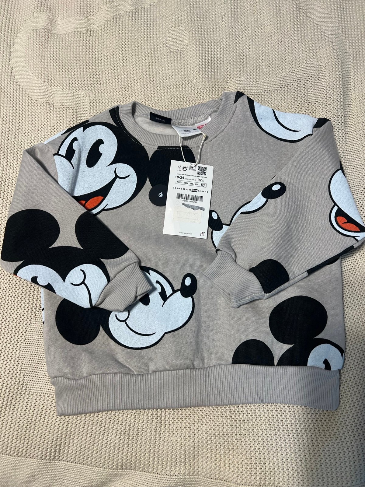 zara new disney top sz 18-24 m