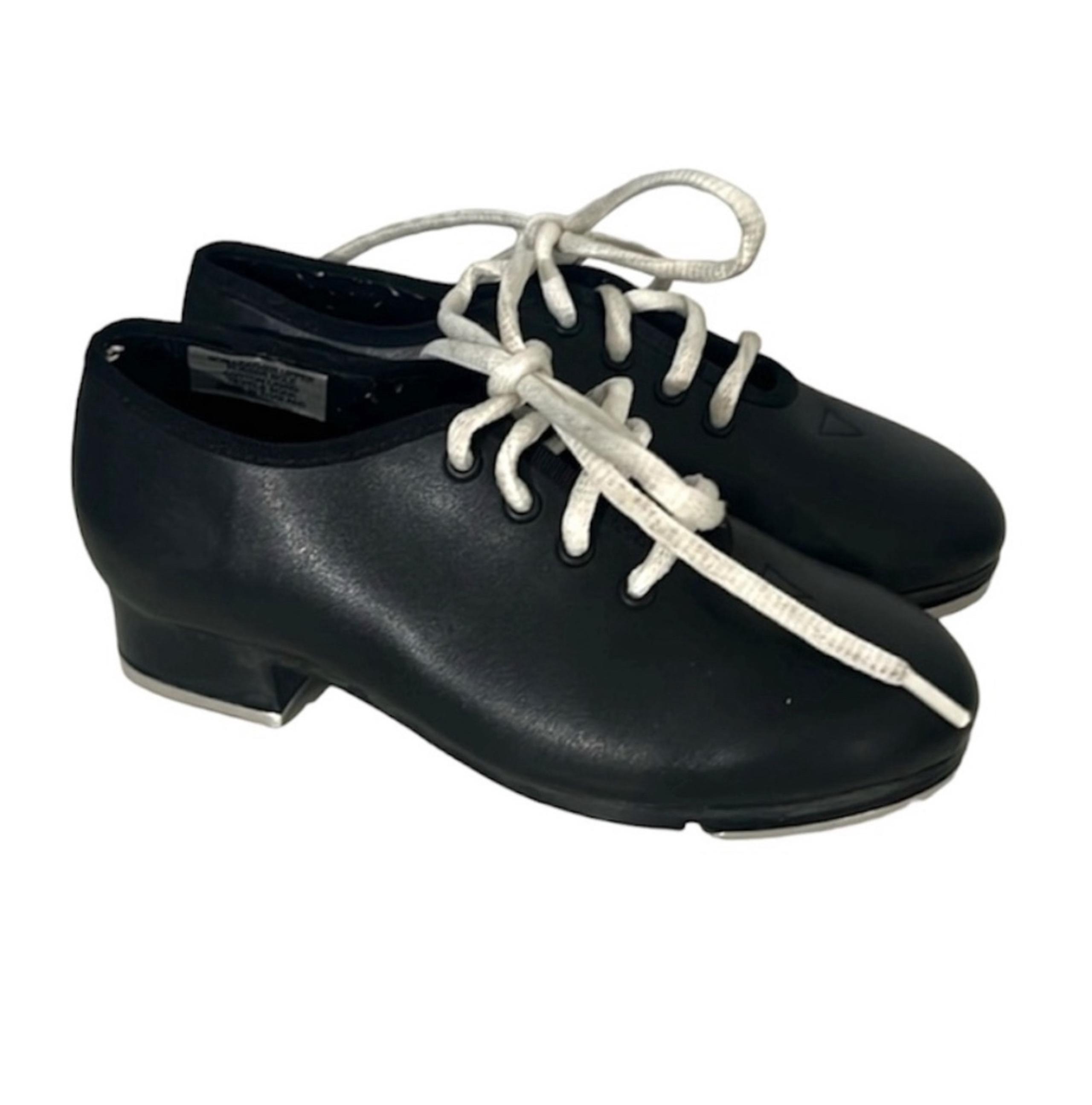 Bloch Girl’s Boy’s Little Kid Black Tap Shoes Lace Up Size 11