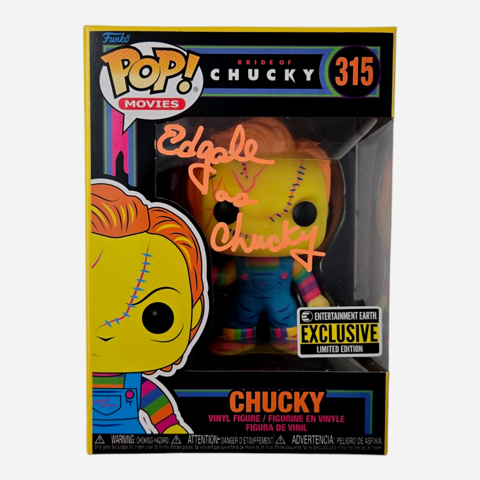 Ed Gale Signed Funko Pop Childs Play Chucky Autograph Horror Beckett BAS COA 584