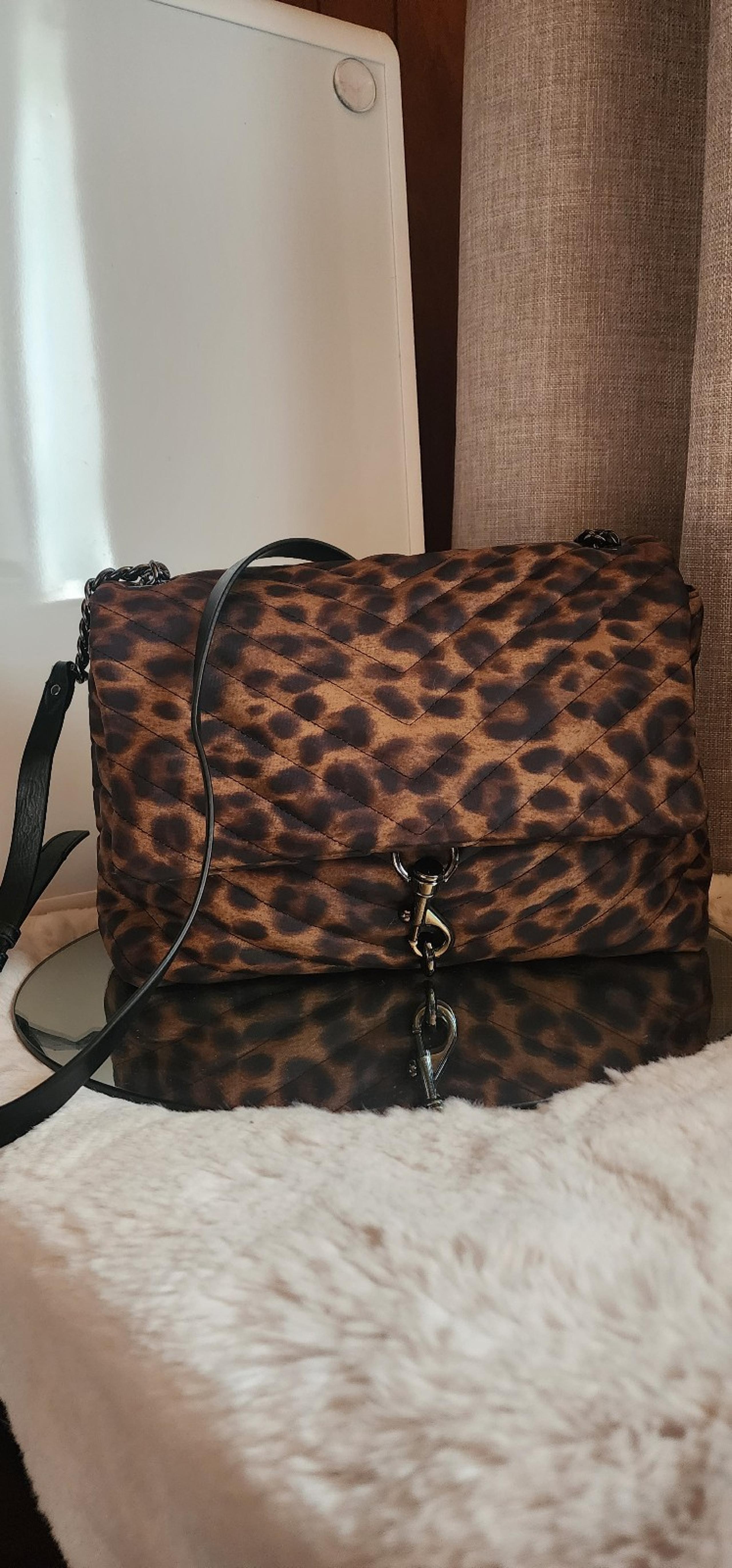 Rebecca Minkoff Jumbo Edie Nylon Leopard Bag