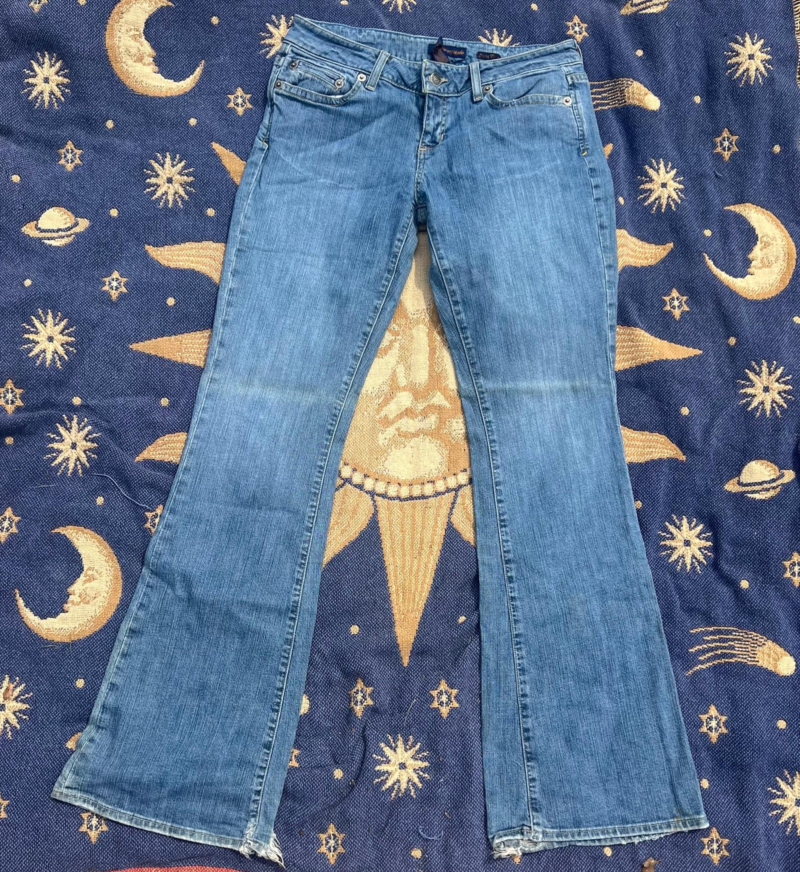 Vintage Y2K Low-rise Distressed Aeropostale Flare Denim Jeans