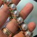 Betsey Johnson, NWT, teacher bracelet with pearls and charms