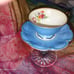 Bavarian Tirschenreuth Germany Cup/Saucer On Blekristall Germany Crystal