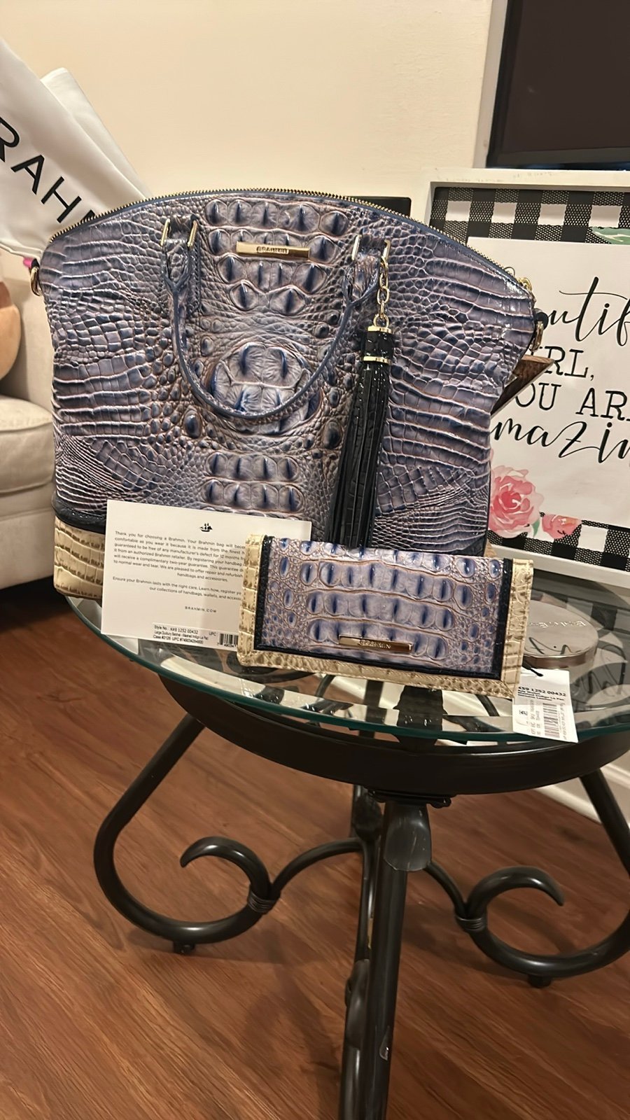 Brahmin Large Duxbury with Ady Wallet