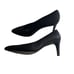 Stuart Weitzman Black Curvia Textured Pointed Toe Heeled Pumps Size 7.5M