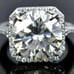 CERTIFIED VVSI 5.05CT. Round Off-White Diamond Accented HALO Ring! WOW!!!!!