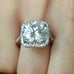 CERTIFIED VVSI 5.05CT. Round Off-White Diamond Accented HALO Ring! WOW!!!!!
