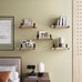 Floating Shelves, Set of 8, Rustic Wall Shelves, Wood Floating Shelf