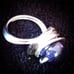 Blue Sandstone & GSP Copper Ring