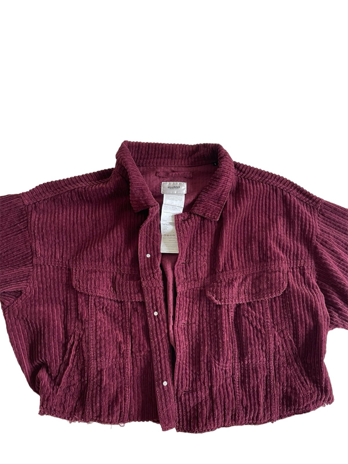 Doublet Cut Off Oversized Corduroy Trucker Jacket