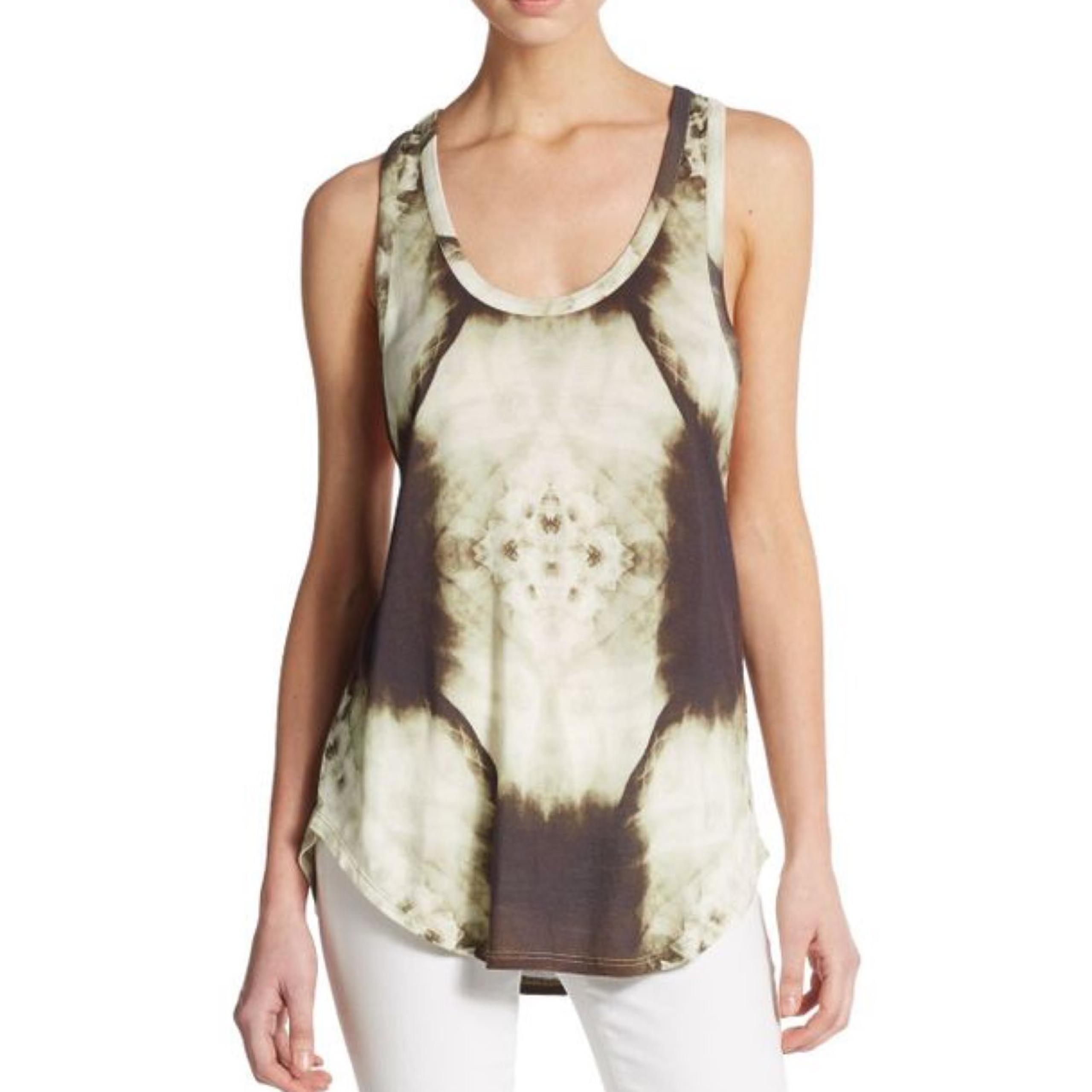 HAUTE HIPPIE Tie Dye T Back Tank S
