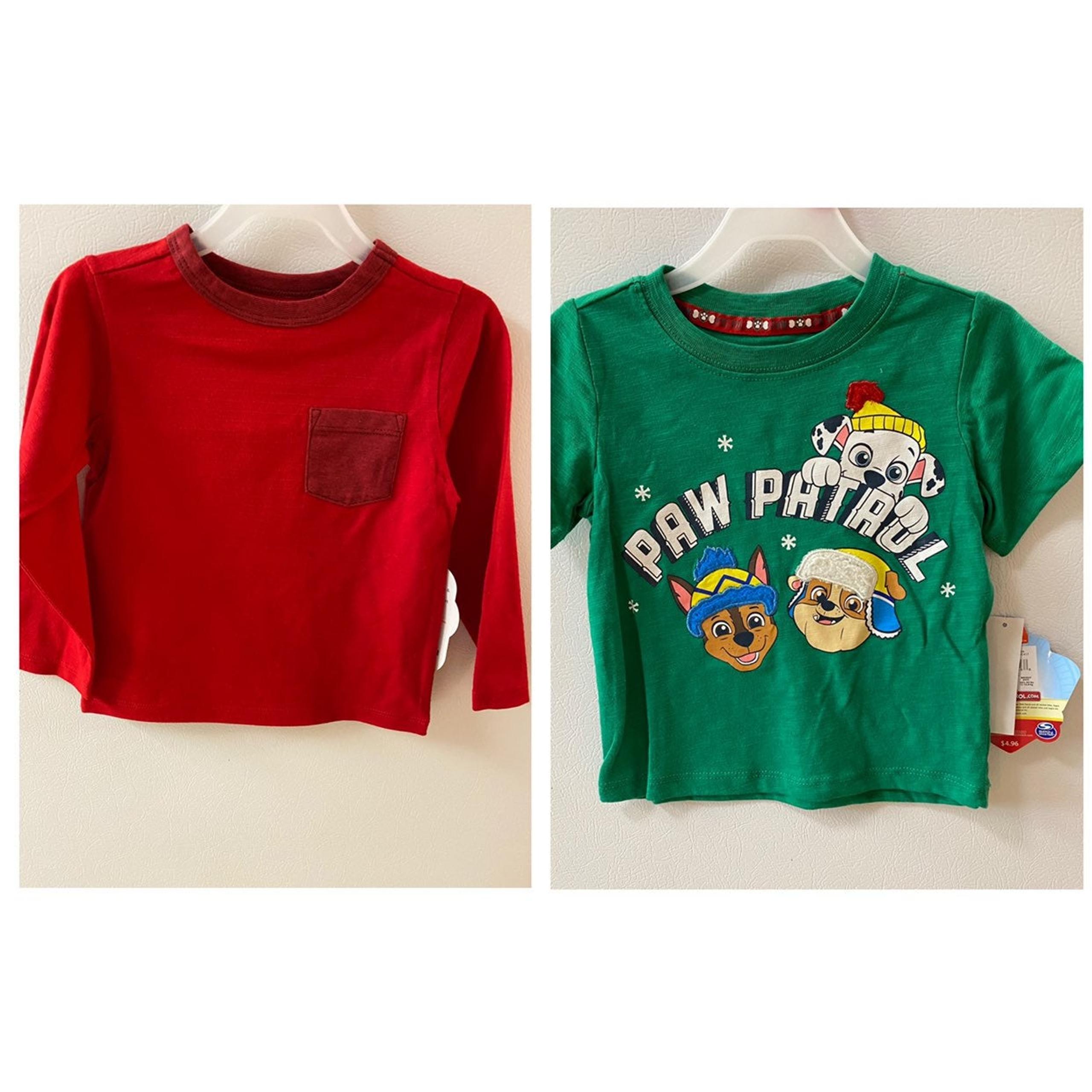 Paw Patrol & Red shirt NWT sz 2T