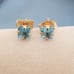 10K Gold Topaz Earrings