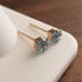 10K Gold Topaz Earrings