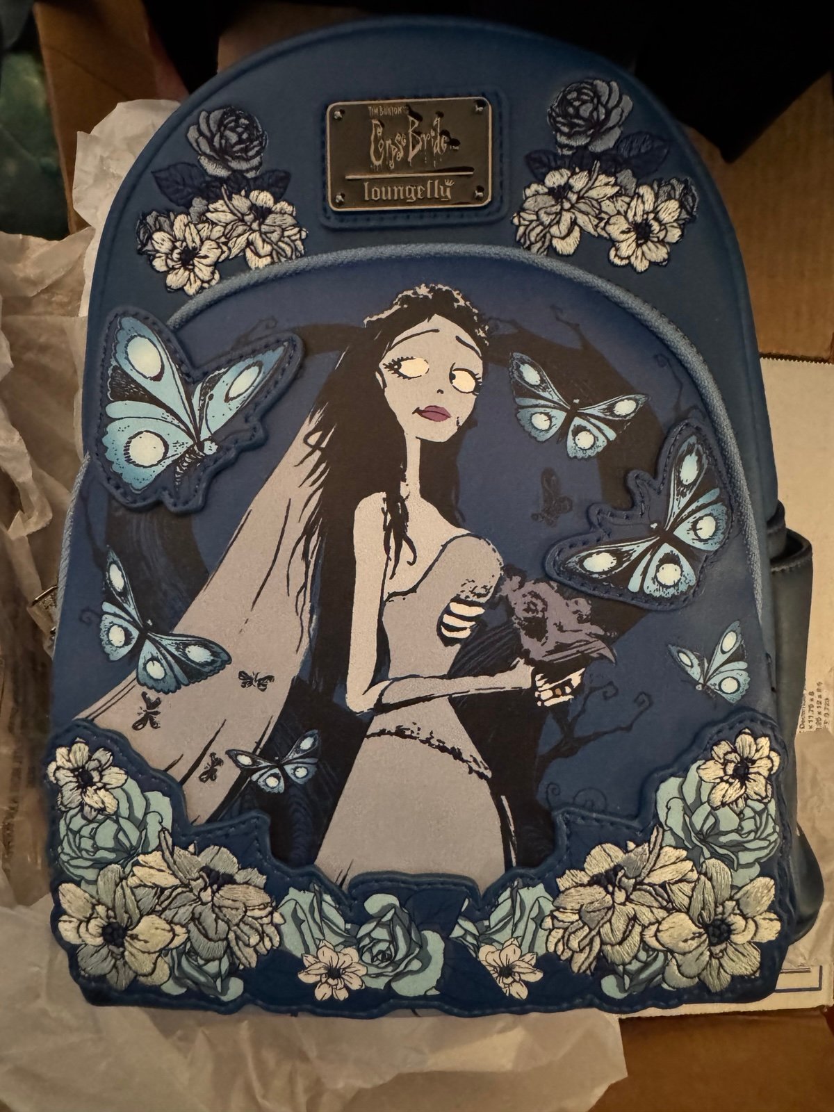 Loungefly The Corpse Bride Floral Mini Backpack BNWT