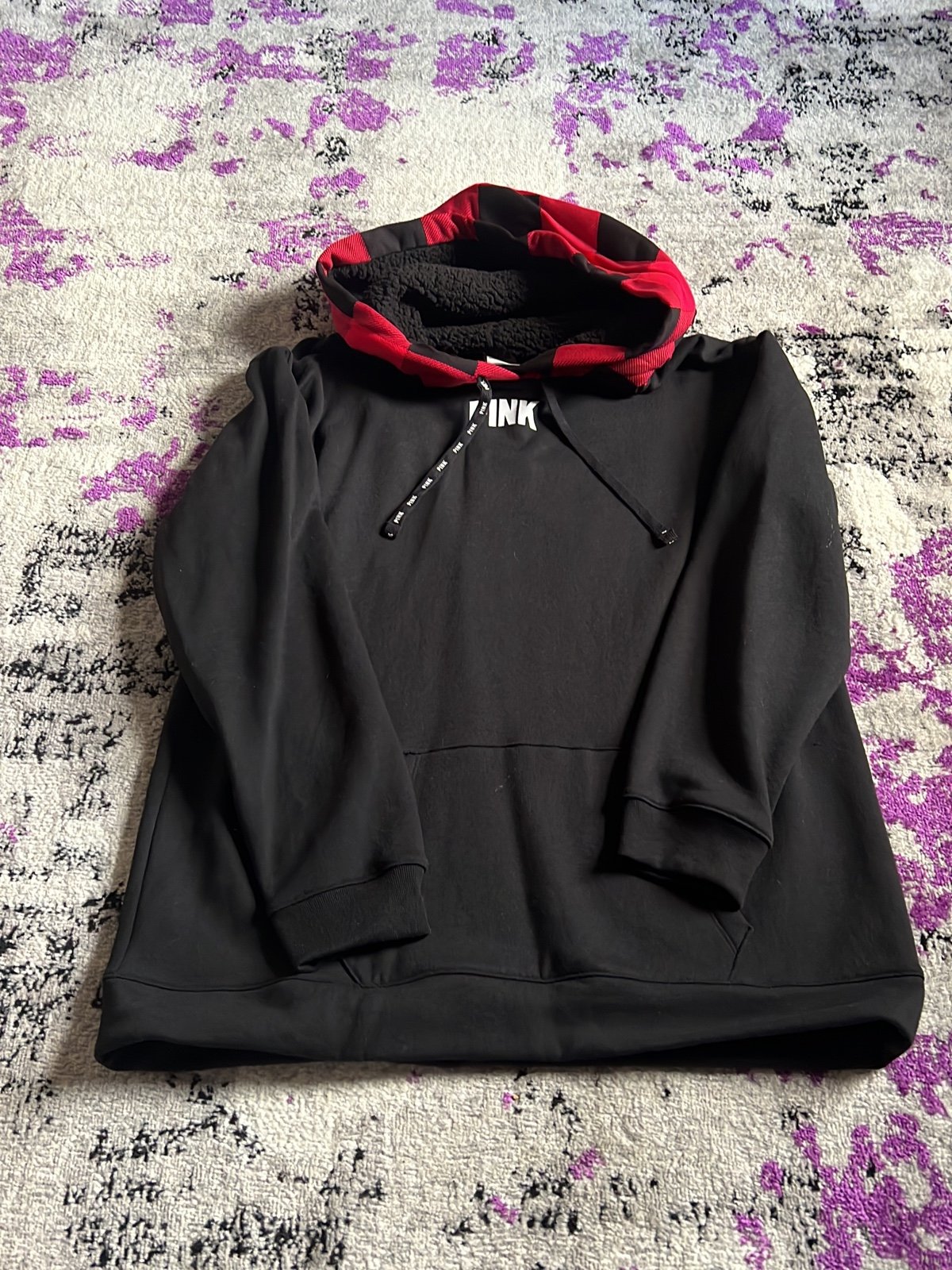Pink sherpa hoodie