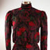 Vintage 1980's Richard Warren Floral Paisley Wool Dress - 4