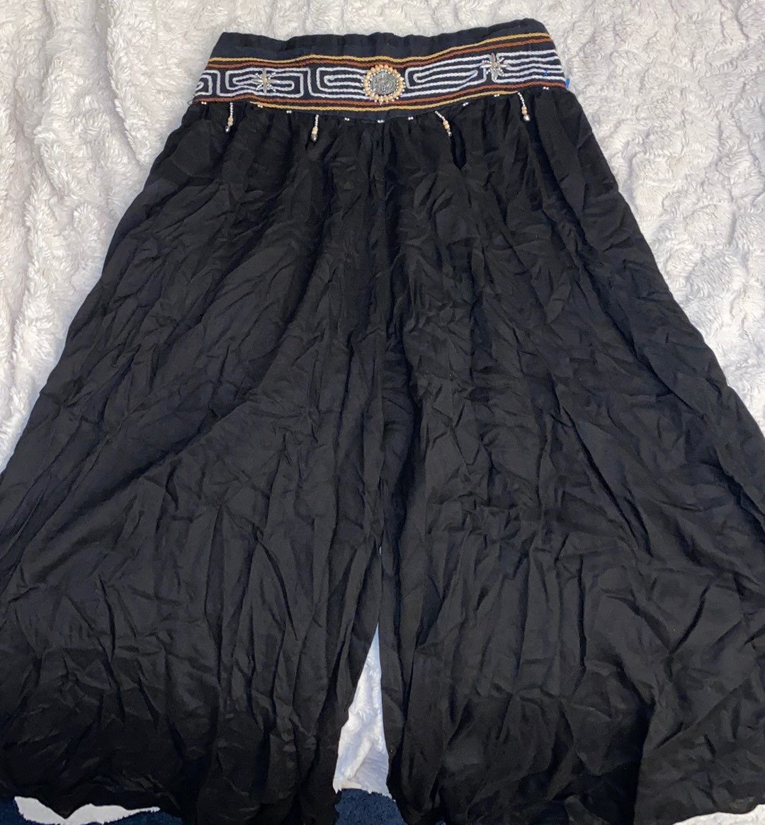 Wide leg skirt pants