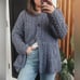 Shannon Woolen Mills 100% merino Wool Cardigan Cable Knit Sweater. M