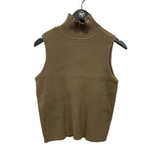 Ralph Lauren Polo Jeans Co Ribbed Turtleneck Sleeveless Sweater Size Large Green