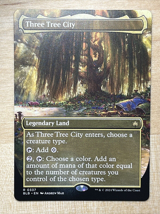 Three Tree City (Borderless) (0340) - Bloomburrow (BLB)