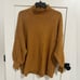 Wonderly Indian Gold Mock Neck Oversized Lightweight Sweater Size 2X Fall Cozy