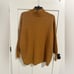 Wonderly Indian Gold Mock Neck Oversized Lightweight Sweater Size 2X Fall Cozy