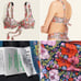 J crew 88 Cross-Back Bikini Top Liberty® Meadow Song Floral 34A NWOT