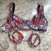 J crew 88 Cross-Back Bikini Top Liberty® Meadow Song Floral 34A NWOT