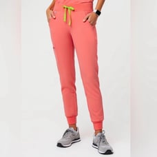 Figs Hot Coral Zamora Joggers - Large Petite