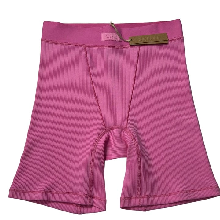 SKIMS Soft Lounge Boxer Short Bubblegum XXS