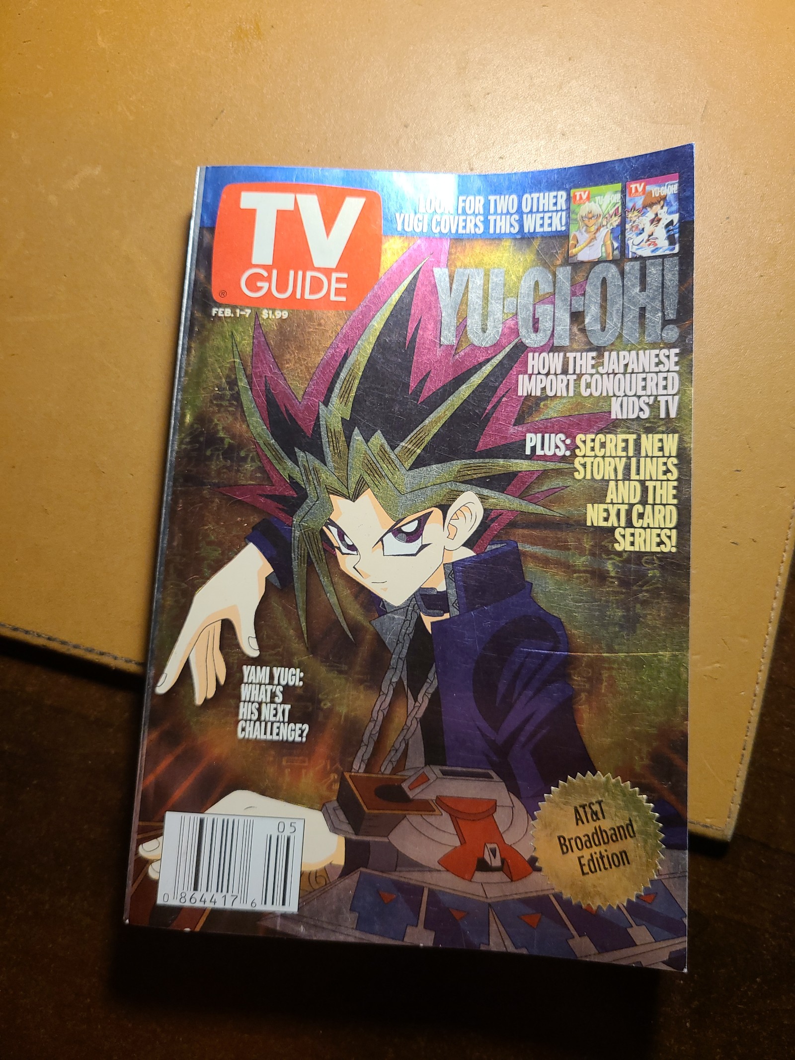 Yugioh edition TV Guide Magazine
